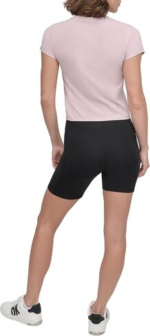 DKNY womens Foil Logo Short Sleeve Baby Tee in Saudi Arabia