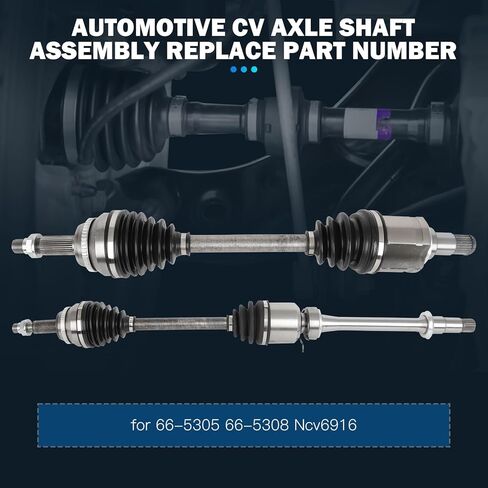 Front Left Right CV Axle Shaft Assembly - Compatible With 2010-2015 for Lexus RX350 3.5L 2013-2018 for Toyota Highlander 2.7L L4 2009-2015 for Toyota Venza 2.7L/3.5L FWD CV AXLE OE 66-5305Ncv6916 in Kuwait