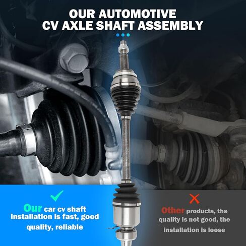 Front Left Right CV Axle Shaft Assembly - Compatible With 2010-2015 for Lexus RX350 3.5L 2013-2018 for Toyota Highlander 2.7L L4 2009-2015 for Toyota Venza 2.7L/3.5L FWD CV AXLE OE 66-5305Ncv6916 in Kuwait