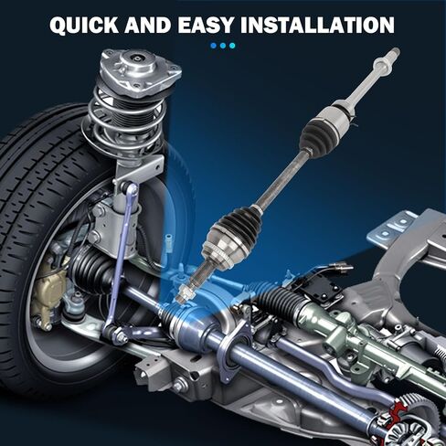 Front Left Right CV Axle Shaft Assembly - Compatible With 2010-2015 for Lexus RX350 3.5L 2013-2018 for Toyota Highlander 2.7L L4 2009-2015 for Toyota Venza 2.7L/3.5L FWD CV AXLE OE 66-5305Ncv6916 in Kuwait