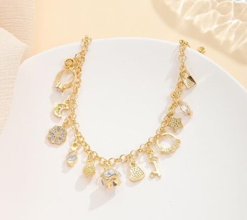 16k Chunky Gold Bracelets for Women Trendy Womens Gold Bracelet Stack Layered Chunky Chain Bracelets Waterproof Link Cuff Herringbone Bracelet Fashion Accessories Gifts for Women in Kuwait