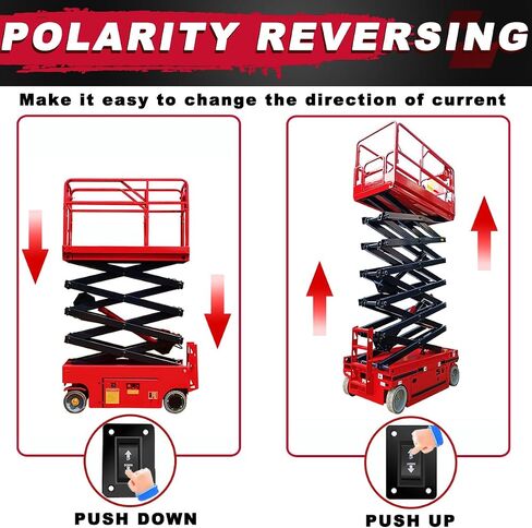 UP Down Momentary Reverse Polarity Switch DC 12V-24V 20A / AC 250V 15A DPDT RV Power Jack Switch 4Pin for 5th Wheel Tongue Trailer Stabilizer, with Panel Screw Terminal Wires Sheath in Saudi Arabia