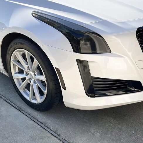 SlickMod PreCut Vinyl Smoke Tint for 2014-2019 Cadillac CTS Sedan Headlight & DRL (1. Headlight & DRL, 20 Dark Smoke) in Saudi Arabia