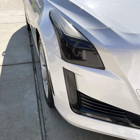SlickMod PreCut Vinyl Smoke Tint for 2014-2019 Cadillac CTS Sedan Headlight & DRL (1. Headlight & DRL, 20 Dark Smoke) in Saudi Arabia