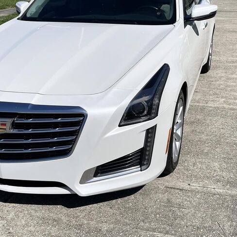 SlickMod PreCut Vinyl Smoke Tint for 2014-2019 Cadillac CTS Sedan Headlight & DRL (1. Headlight & DRL, 20 Dark Smoke) in Saudi Arabia