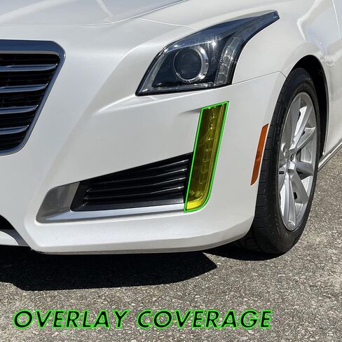 SlickMod PreCut Vinyl Smoke Tint for 2014-2019 Cadillac CTS Sedan Headlight & DRL (1. Headlight & DRL, 20 Dark Smoke) in Saudi Arabia