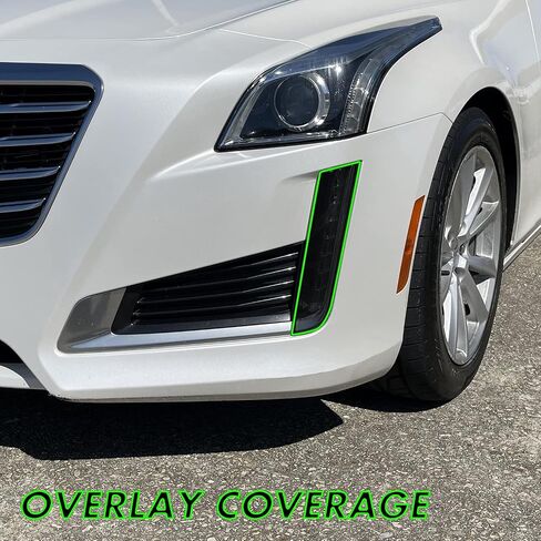 SlickMod PreCut Vinyl Smoke Tint for 2014-2019 Cadillac CTS Sedan Headlight & DRL (1. Headlight & DRL, 20 Dark Smoke) in Saudi Arabia