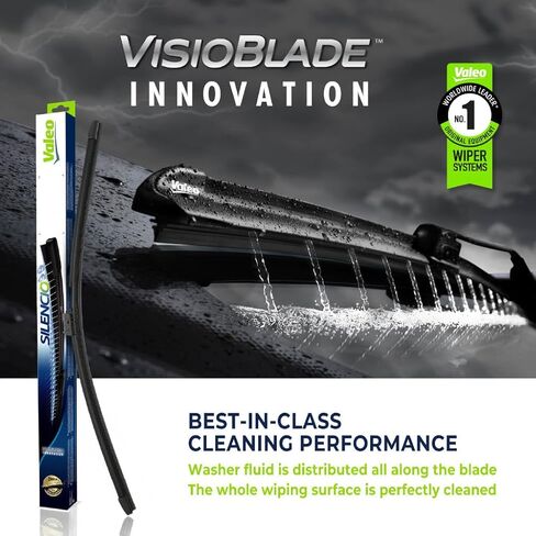 Valeo 178501 Silencio Visioblade Windshield Wiper Blade Set Compatible with Select Volvo V60 and S60 Models, Heated 24/20 inch Pack of 2 Premium OEM Wipers, Replacement Windshield Wipers in Saudi Arabia