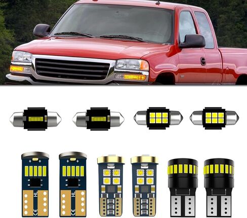 LED LED LID INTERIOR LIGHT LIT لـ GMC Sierra 1999-2006 ، Super Bright 6500k LED LED LID LIGHT + LIGHTION in Kuwait