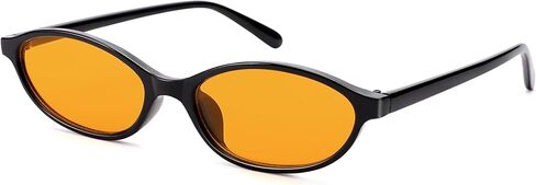 Retro Oval Sunglasses for Women - Y2k Trendy Sun Glasses - Cat Eye 90s Shades in Kuwait