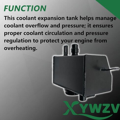 68364312AC Aluminium Alloy Front Engine Coolant Reservoir Tank Compatible with 2018+ Wrangler JL JLU & 2020+Gladiator JT 2.0&3.6L Model ,Coolant Expansion Metal Bottle Replace 68364312AA, 68388115AB in Saudi Arabia