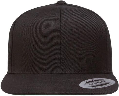 YP Classics 6089 Premium Wool-Wool 6 Panel High Flat Bill Snapback Cap | عبوات كبيرة متوفرة in Kuwait