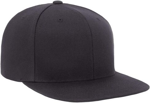 YP Classics 6089 Premium Wool-Wool 6 Panel High Flat Bill Snapback Cap | عبوات كبيرة متوفرة in Kuwait