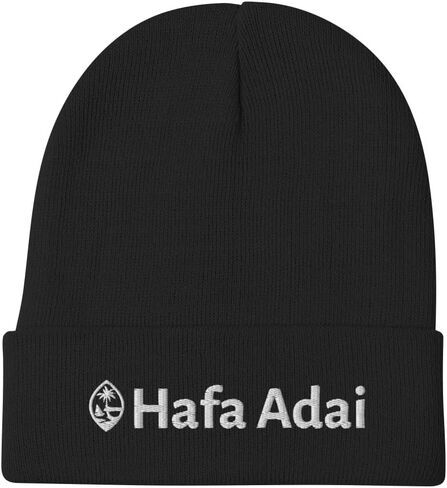 Guam Seal Hafa Adai Chamorro Embroidered Beanie in Saudi Arabia