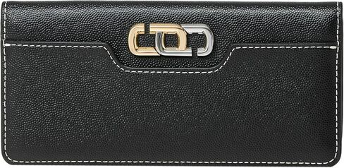 Marc Jacobs The J Link Open Face Leather Weather Wallet ، Black in Saudi Arabia