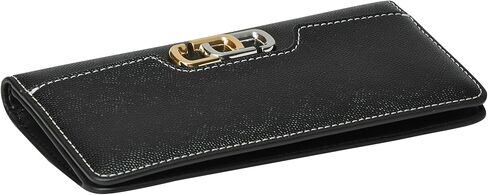 Marc Jacobs The J Link Open Face Leather Weather Wallet ، Black in Saudi Arabia
