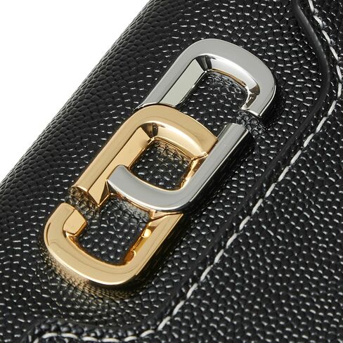 Marc Jacobs The J Link Open Face Leather Weather Wallet ، Black in Saudi Arabia