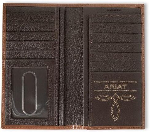 ARIAT Rodeo Southwest Inlay Wallet ، Brown in Saudi Arabia