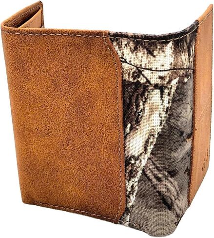 Realtree Camo Slim Holder Money Clip محافظ للرجال (حافة كامو محفظة تان الجلد Trifold) in Kuwait