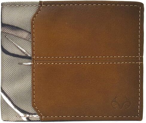 Realtree Camo Slim Holder Money Clip محافظ للرجال (حافة كامو محفظة تان الجلد Trifold) in Kuwait