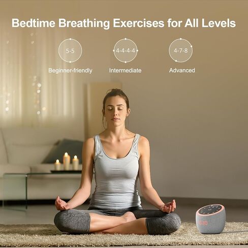 Hotmoon Cocoon Pro 2 Sound Machine 388 Soothing Sounds for Babies & Adults, Smart Night Light, Sleeping Timer, App Control, Plug-in, Home Office Yoga, Noise Gift, Breathing Exercises, Dark-Grey in Kuwait