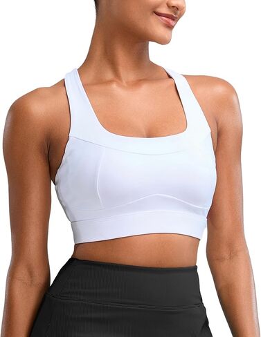 Vorcy High Impact Sports Bras for Women Running Bra Workout Bra U Back Sports Bra Scoop Neck Padded in Kuwait