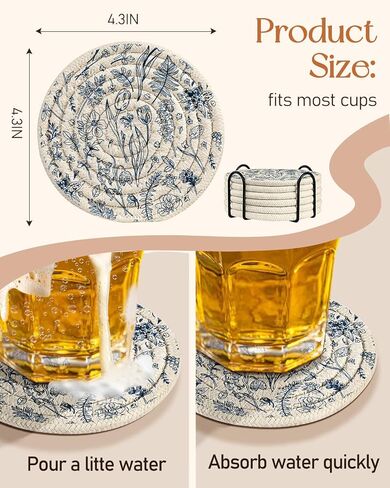 كوستر كوب للمشروبات الماص - للقهوة طاولة الخشبية مكتب مزرعة زراعة في الهواء الطلق ريفي مكتب كاواي المنسوج in Kuwait