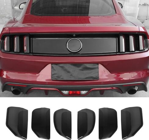 Jimen Compatible with Ford Mustang 2015-2017, 6PCS Tail Light Cover Trim Kits Exterior Accessories in Saudi Arabia