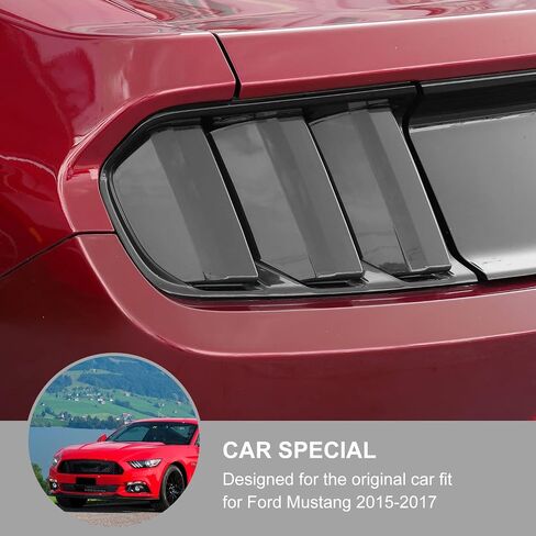 Jimen Compatible with Ford Mustang 2015-2017, 6PCS Tail Light Cover Trim Kits Exterior Accessories in Saudi Arabia