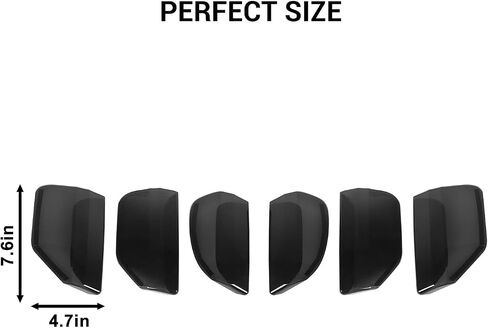 Jimen Compatible with Ford Mustang 2015-2017, 6PCS Tail Light Cover Trim Kits Exterior Accessories in Saudi Arabia