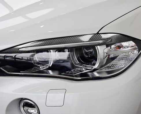 ijdmtoy Euro Black Black Real Carbon Carbon Level Syelid Dries متوافق مع BMW F15 X5 ، F16 x6 in Saudi Arabia