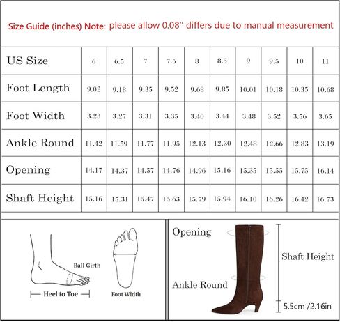 Knee High Boots for Women Pointed Toe Kitten Low Heel Tall Boots Faux Leather Fall Long Boots Side Zipper in Kuwait