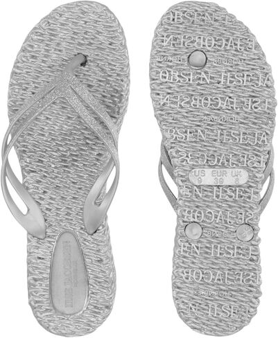 ILSE JACOBSEN HORNBAEK Women's Cheerful 13 Wedge Flip Flop (Army, 9) in Kuwait