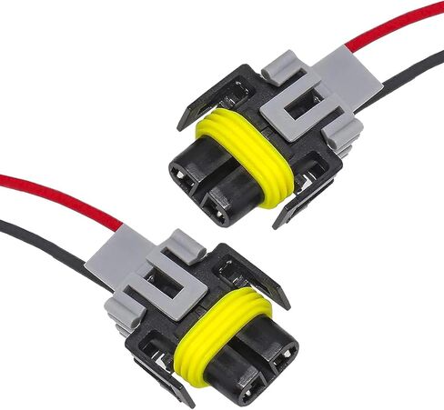 2pcs موصل تسخير الضوء الضباب مع الأسلاك ، H8/ H9/ H11 مقبس الخفياء المقبس المائي تسخير موصل ضباب الضباب ، استبدال إكسسوارات السيارات ، عالمي لمعظم السيارات والشاحنات والشاحنات in Kuwait