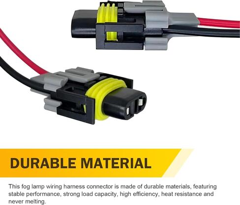2pcs موصل تسخير الضوء الضباب مع الأسلاك ، H8/ H9/ H11 مقبس الخفياء المقبس المائي تسخير موصل ضباب الضباب ، استبدال إكسسوارات السيارات ، عالمي لمعظم السيارات والشاحنات والشاحنات in Kuwait