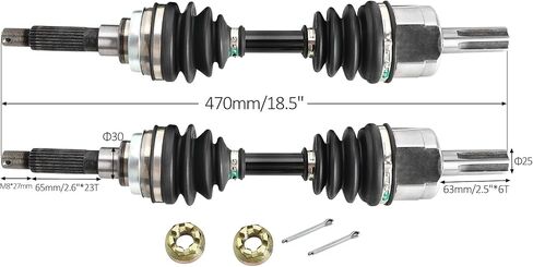 4WD Rear CV Axle Transmission Assembly Go Kart Suspension Shock Swing Arm Differential Gearbox Case Four Wheel Drive Complete Kit for ATV UTV Quad Buggy 4 Wheeler Dune (425mm Drive Shaft) in Saudi Arabia
