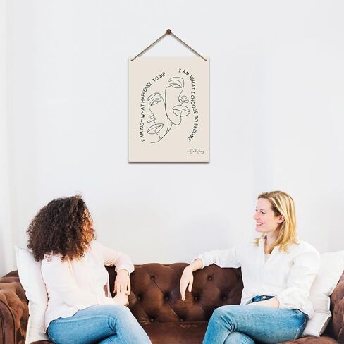 Mental Health Therapy Office Wooden Hanging Wall Decor Positive Energy Wood Sign Positive Affirmations Wood Wall Decor Office School Classroom Nursery Homes chool Decor Therapist Gifts 8''X10'' (DH74) in Saudi Arabia