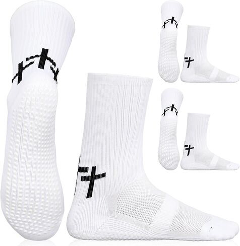 2 Pairs Christian Anti Slip Socks Cross Soccer Socks for Men Women Non Slip Sports Socks for Football Basketball Hockey in Kuwait