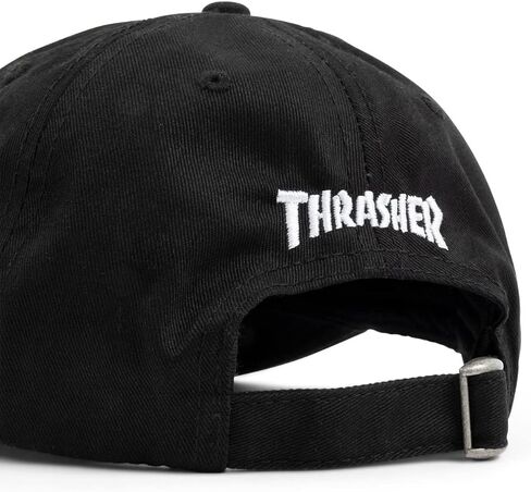 قبعة Thrasher Gonz Logo Old Timer Strapback، أسود/برتقالي، مقاس واحد in Kuwait