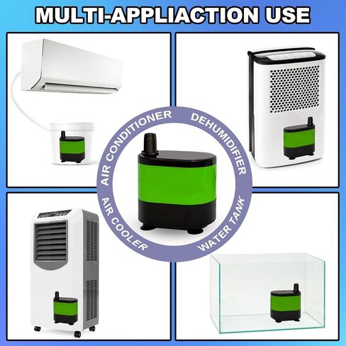 مضخة مكثفات HVAC صغيرة، مضخة مياه أوتوماتيكية صغيرة مع مستشعر مستوى لصانع الثلج، مزيل الرطوبة، مضخة مكثفات HVAC، مكيف الهواء، أخضر-3 in Kuwait