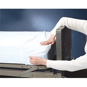 Grafco Plastic Contoured Mattress Cover with Elastic Bound Corners Fits Snugly Over The Top of Mattress, 84" x 36" x 6" Hospital Bed Sheet, 3865