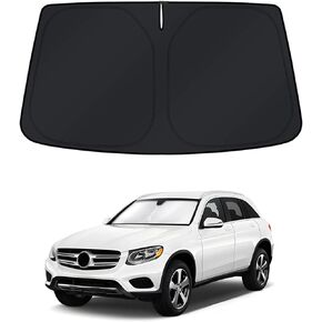 KUST Windshield Sun Shade for 2016–2022 Mercedes-Benz GLC Window Shade Sun Visor Cover Foldable Blocks UV Rays Keep Your Car Cooler