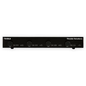 Theater Solutions TS4DLS Four Zone Dual Source Selector with Volume Controls Black