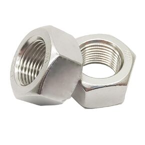 2pcs M18 x 1.5mm Pitch Hex Nuts Stainless Hex Nu, Metric Fine Thread Hex Nuts