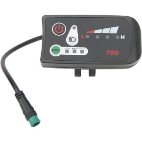 Electric Bicycle LED Display Meter, 24V 36V 48V Multifunctional Bike Computer with 5 Pin Waterproof Connector, Universal Ebike LED Display Control Panel for Electric Bike, Electric Scooter(36V)