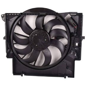 TOPAZ 17427545366 Radiator Cooling Fan Assembly Fit for BMW 135i 335i X1 Z4 2007-2016