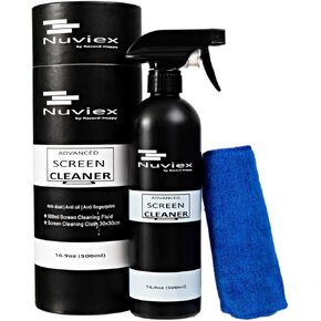 Tv Screen Cleaner Spray Kit - Laptop Screen Cleaner, Computer Screen Cleaner for LCD, Phone, Ipad Electronic Monitor and Electronic Devices, 17oz with Microfiber Cloth Car Screen, Flat Screen Cleaner