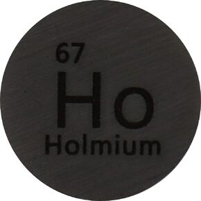 Holmium (Ho) 24.26mm Metal Disc 99.9% Pure for Collection or Experiments