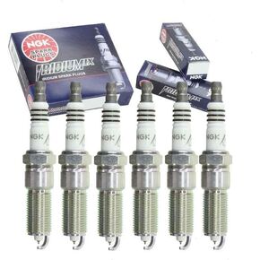 6 pc NGK Iridium IX Spark Plugs compatible with Jeep Wrangler 3.8L V6 2007-2011