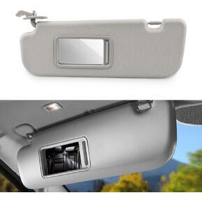 JDMON Left Driver Side Sun Visor Compatible with Hyundai Veloster 2012 2013 2014 2015 2016 Replaces 852103X000TX Left Driver Side (Gray)
